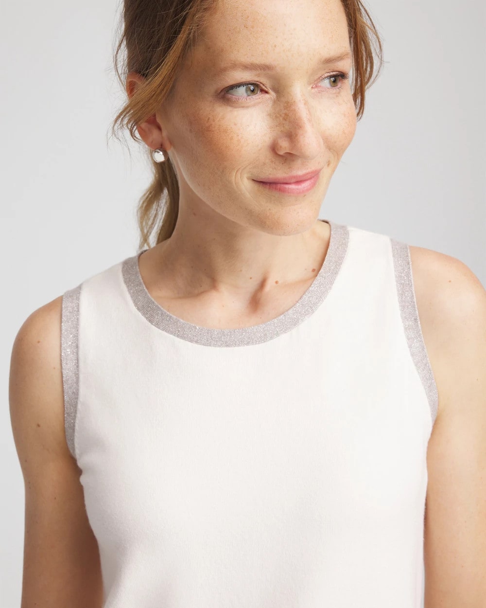 Chico's - Zenergy® Luxe Metallic Trim Tank