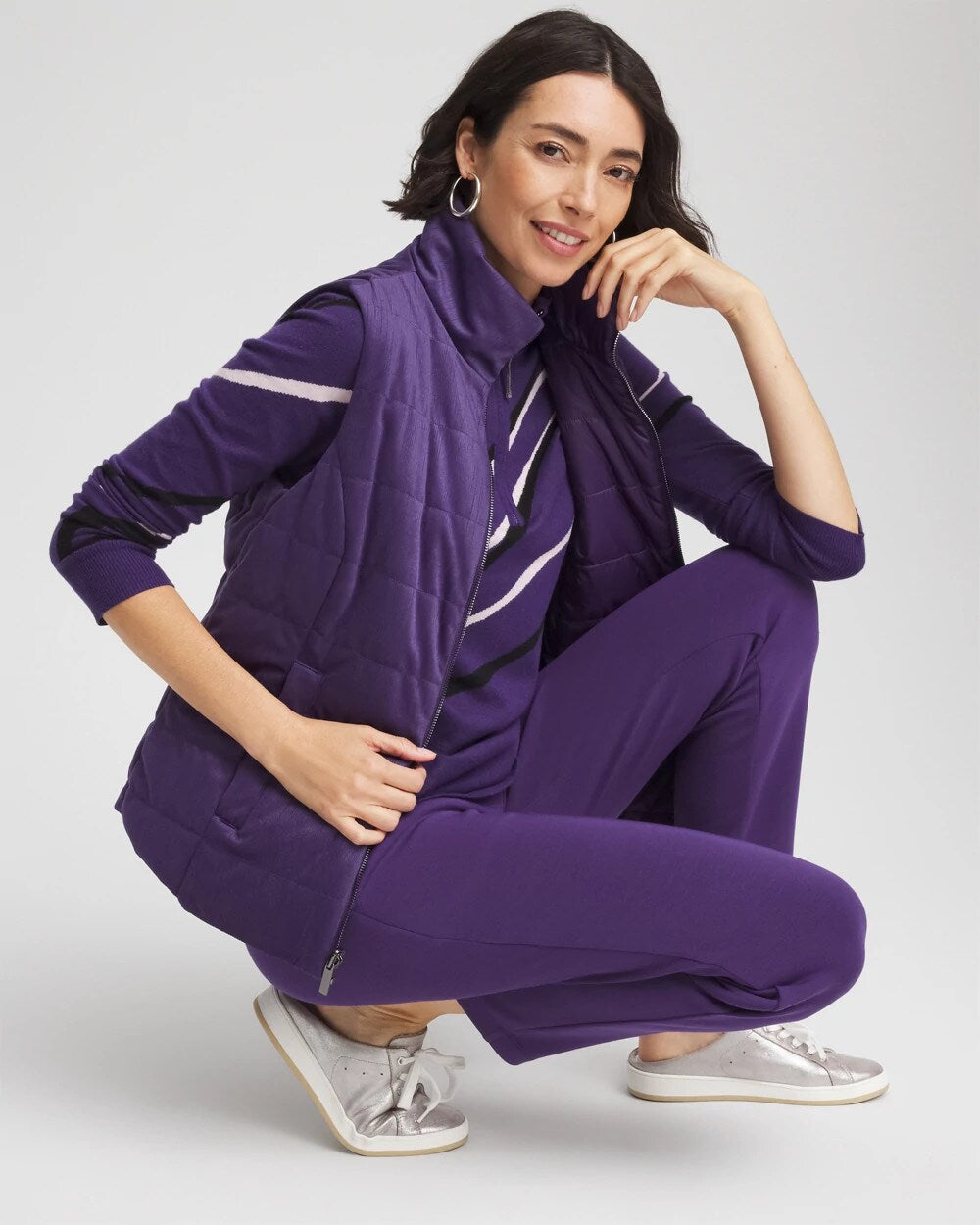 Chico's - Zenergy® Reversible Velvet Puffer Vest
