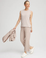 Chico's - Zenergy® UPF Sleeveless Metallic-Striped Tank