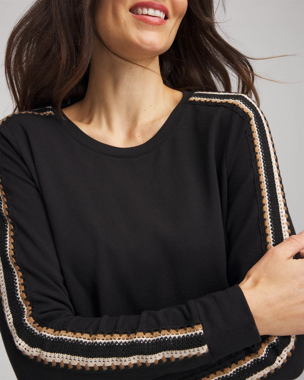 Chico's - Zenergy® Lattice-Trim Pullover Top