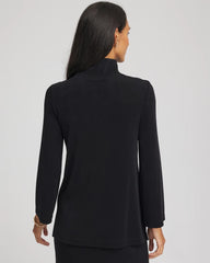 Chico's - Travelers™ Button Mockneck Top