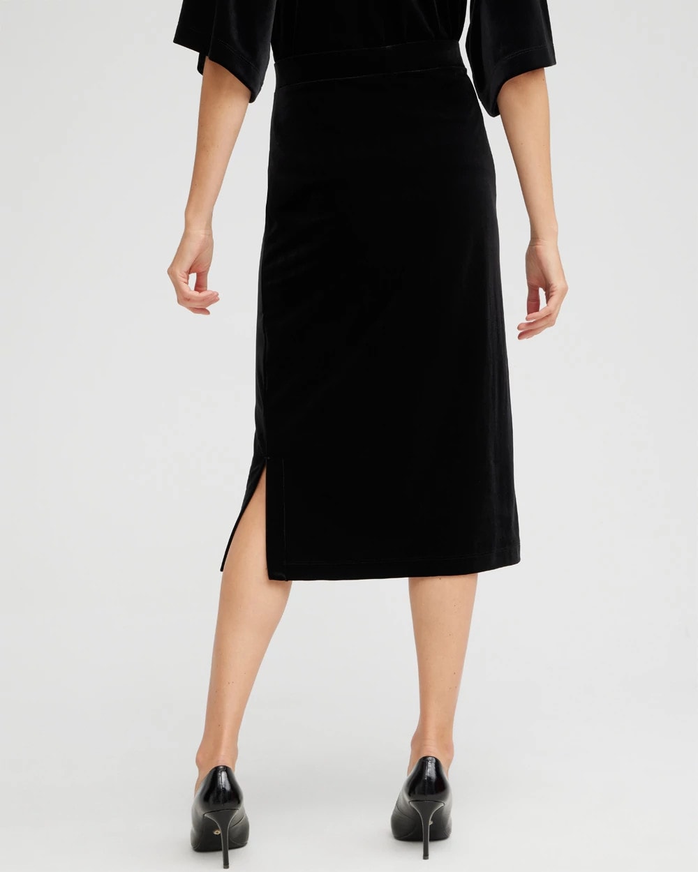 Chico's - Travelers™ Velvet Midi Skirt