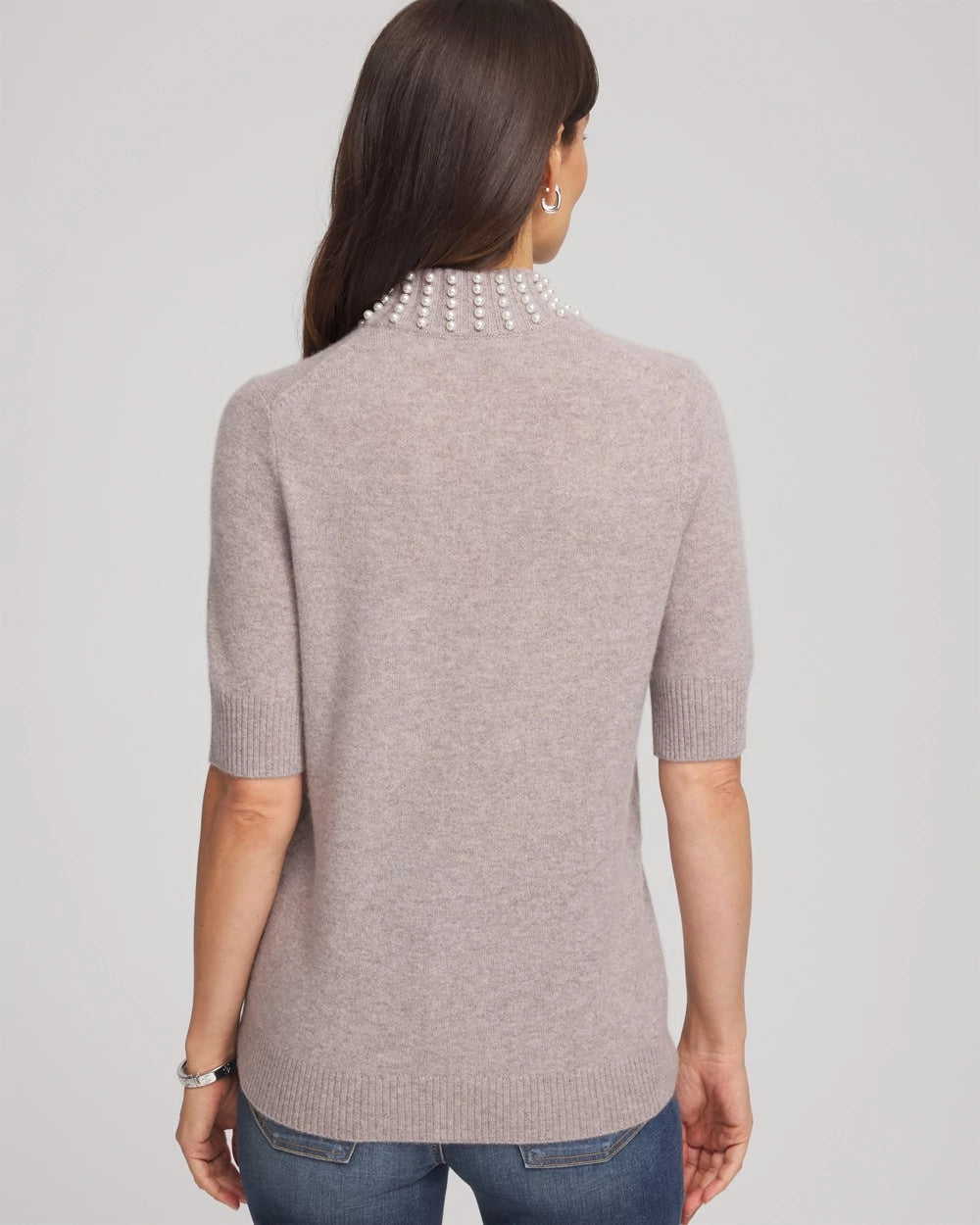 Chico's - Cashmere Pearl Mockneck Sweater