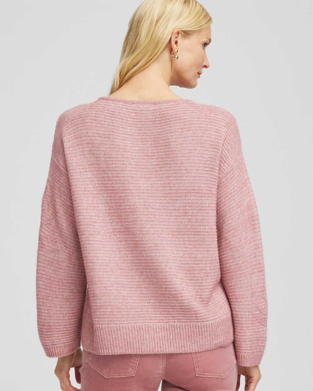 Chico's - Tonal Embroidered Boatneck Pullover Sweater