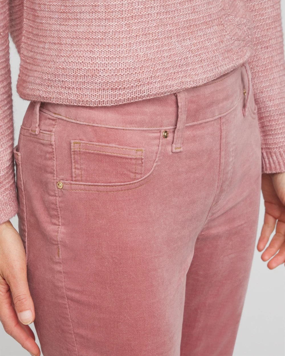 Chico's - Velveteen Pull-On Flared Jeans