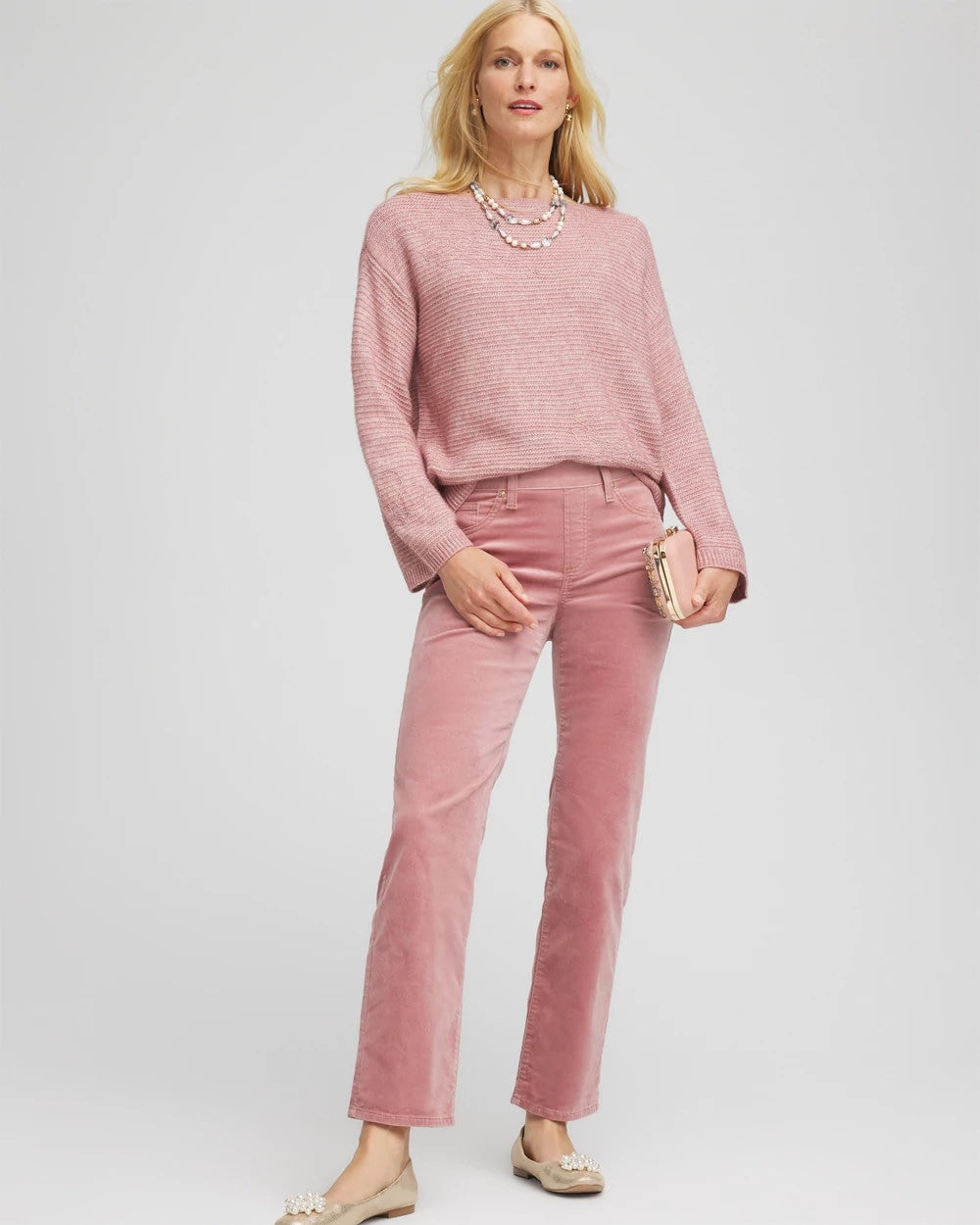 Chico's - Velveteen Pull-On Flared Jeans