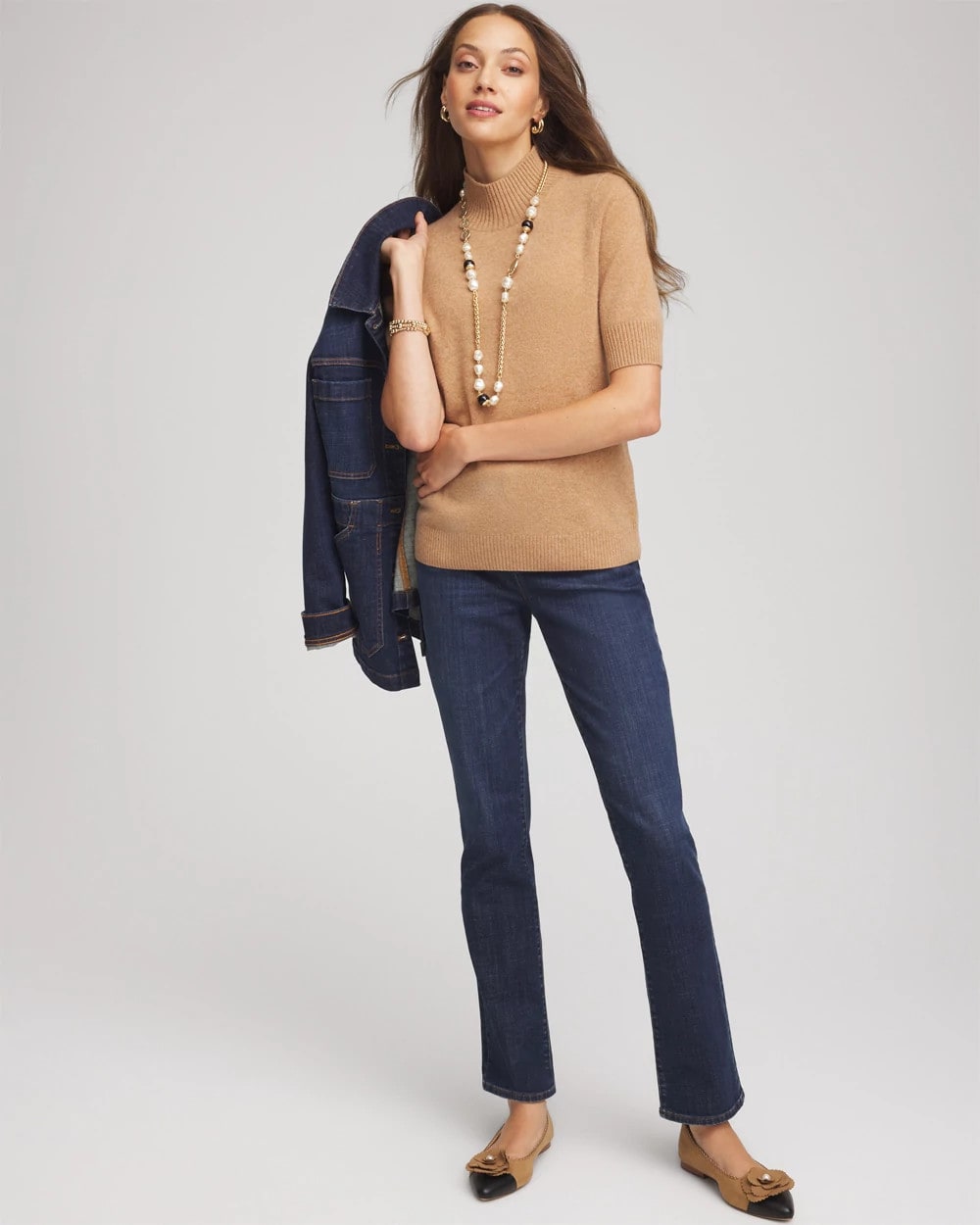 Chico's - Cashmere Elbow-Sleeve Sweater