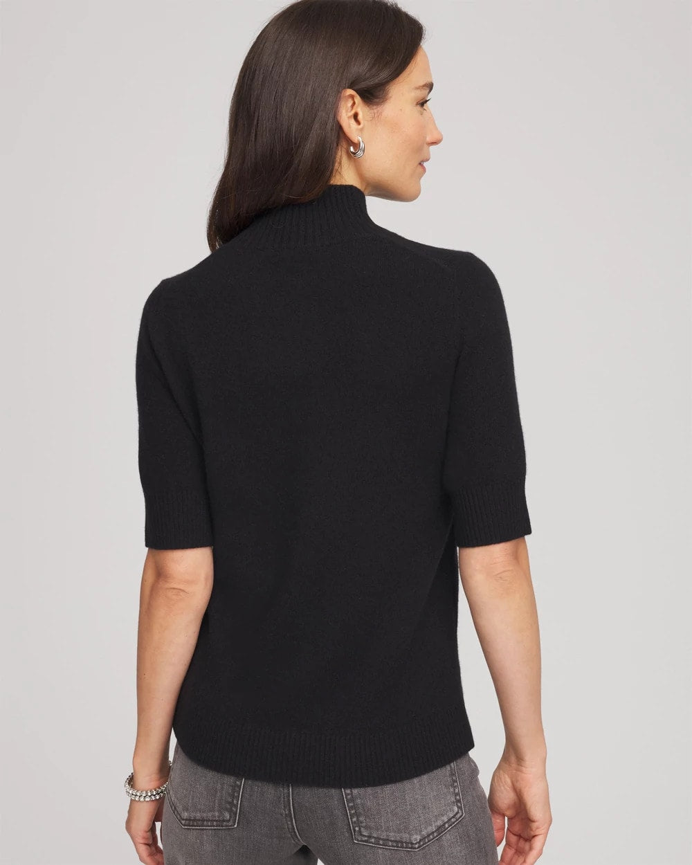 Chico's - Cashmere Elbow-Sleeve Sweater