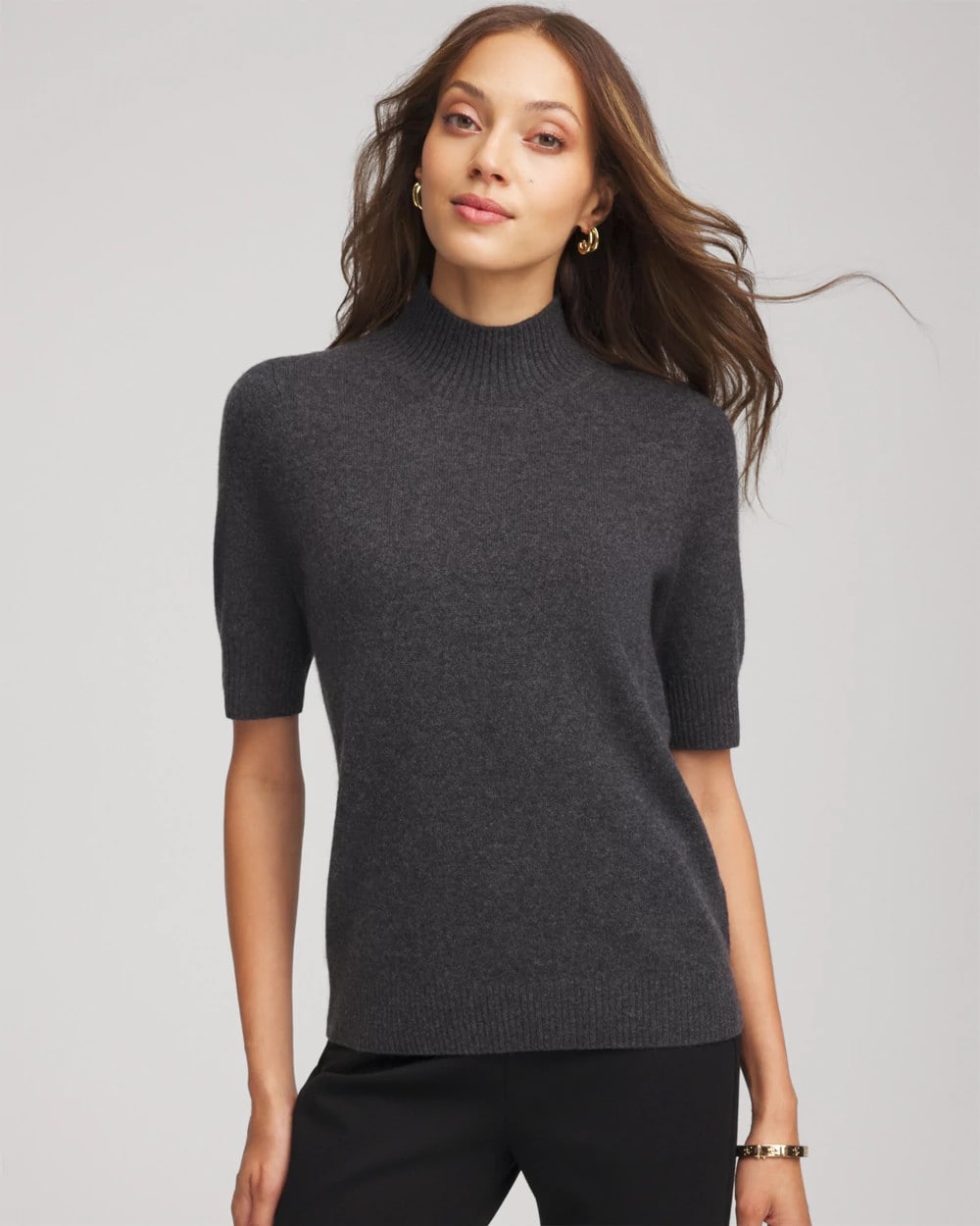 Chico's - Cashmere Elbow-Sleeve Sweater