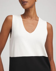 Chico's - Colorblock V-neck Sweater Tank
