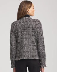 Chico's - Embroidered Metallic Tweed Cardigan