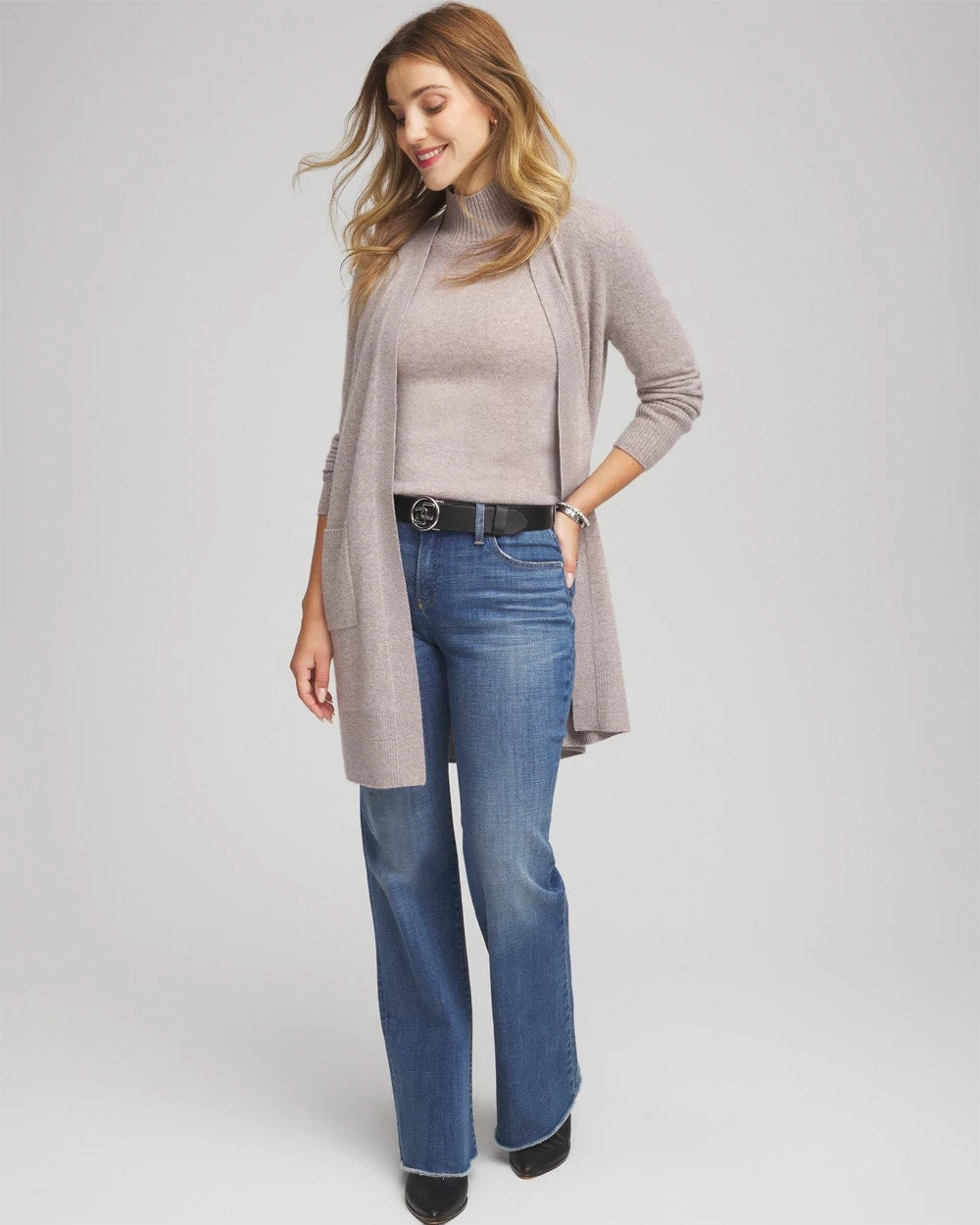 Chico's - Cashmere Elbow-Sleeve Sweater