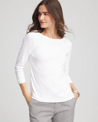 Chico's - Pima Cotton 3/4 Sleeve Tee
