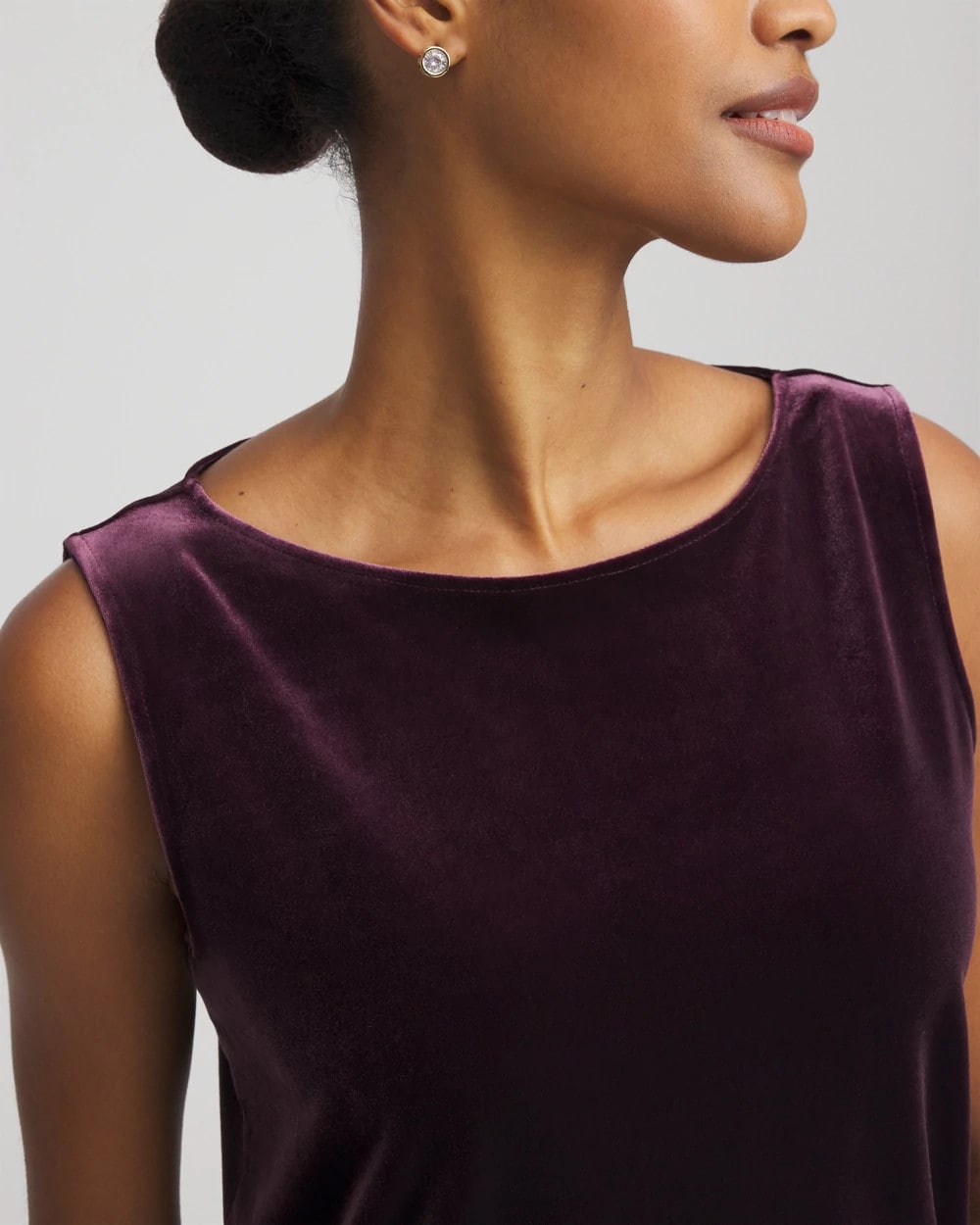 Chico's - Travelers™ Velvet Side-Slit Tank