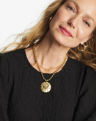 Chico's - Short Gold Ball Chain Pendant