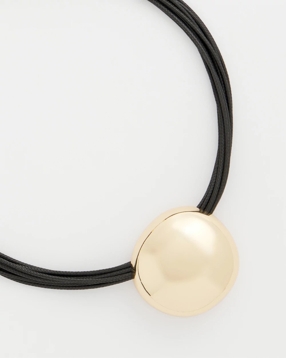 Chico's - Gold Pendant Cord Necklace