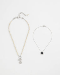 Chico's - Short Double Strand Pendant