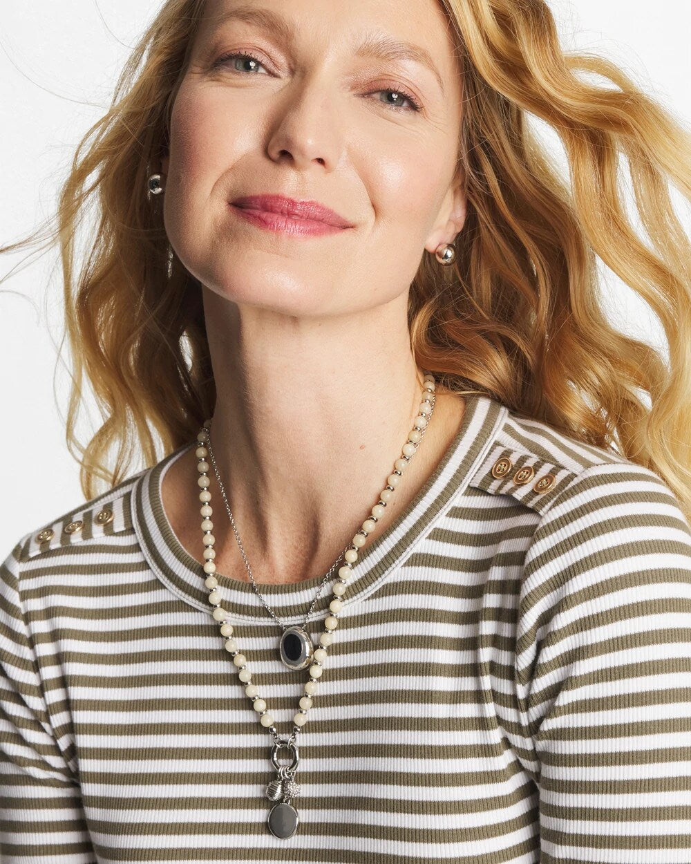 Chico's - Short Double Strand Pendant
