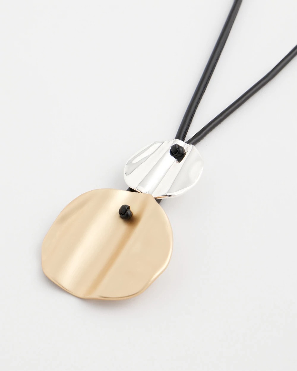 Chico's - Crinkle Mixed Metal Pendant