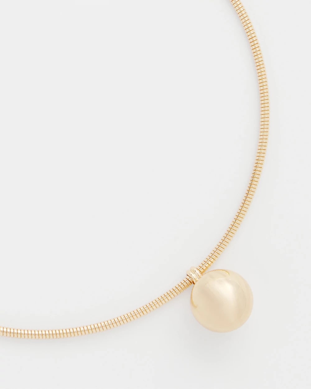 Chico's - Gold Bead Collar Necklace