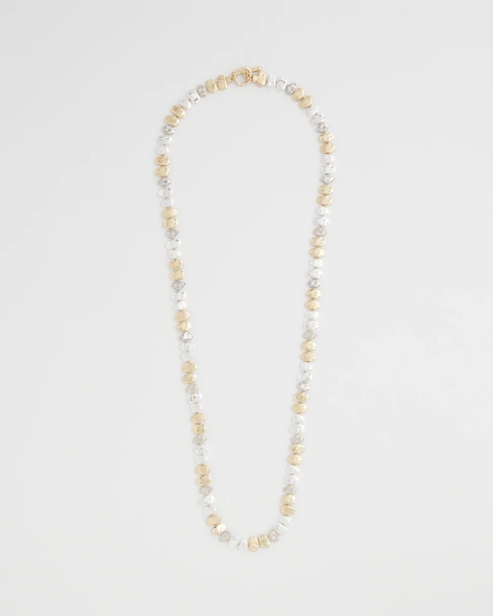 Chico's - Mixed Metal Long Single Strand Necklace