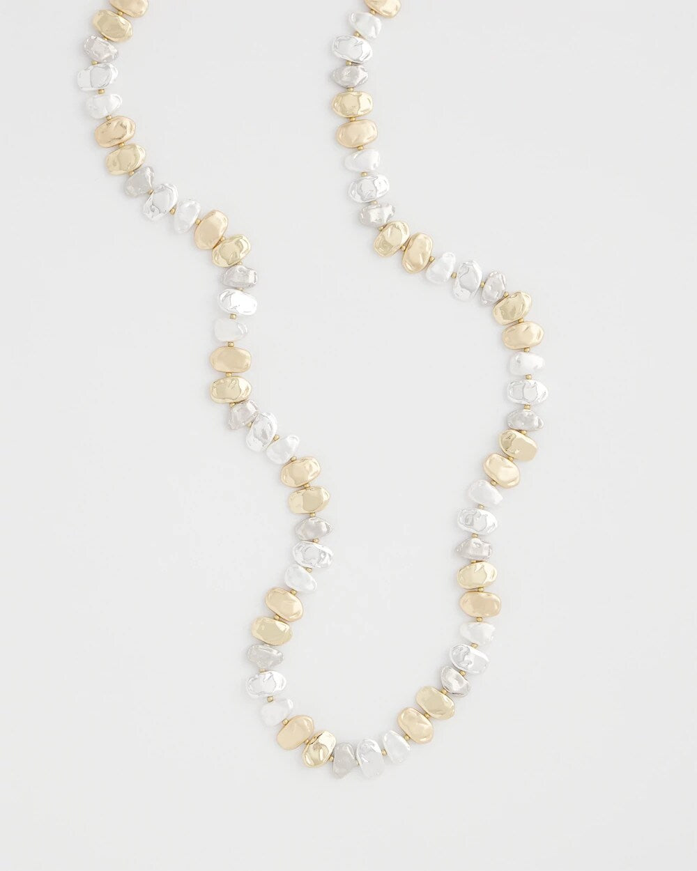 Chico's - Mixed Metal Long Single Strand Necklace