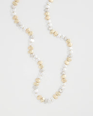 Chico's - Mixed Metal Long Single Strand Necklace