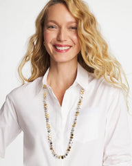 Chico's - Mixed Metal Long Single Strand Necklace