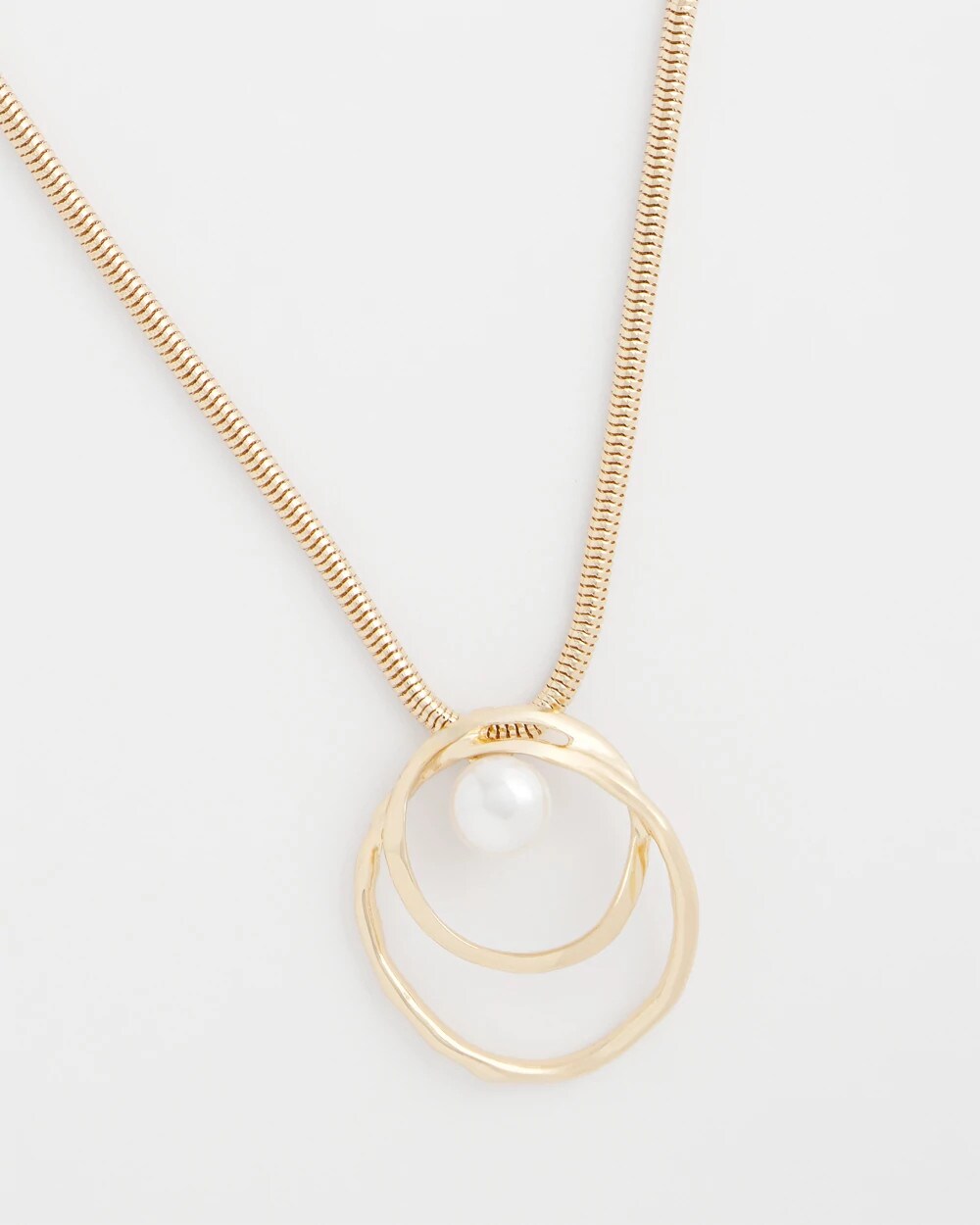 Chico's - Pearl and Gold Pendant