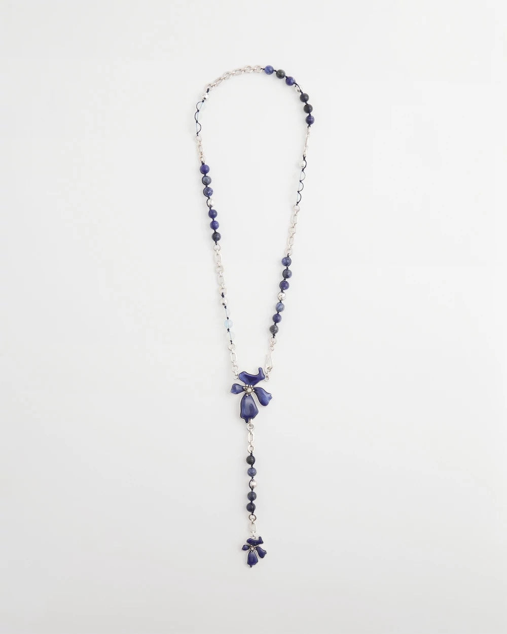 Chico's - Blue Flower Long Y-Necklace