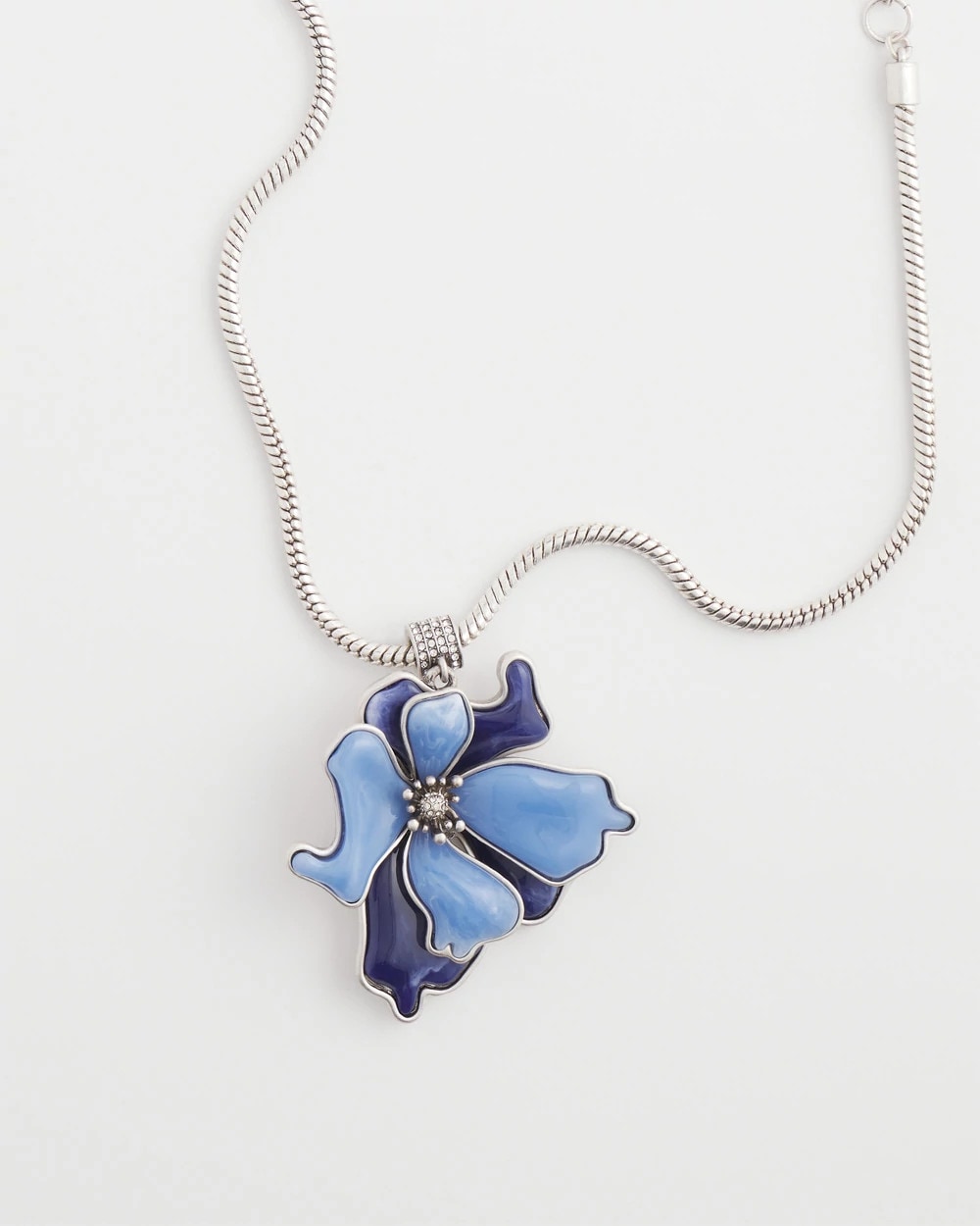 Chico's - Blue Flower Pendant
