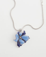 Chico's - Blue Flower Pendant