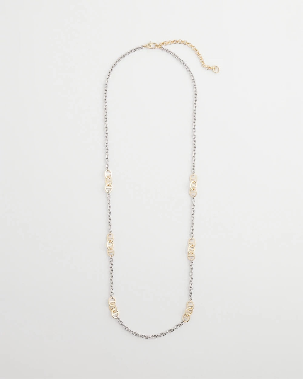 Chico's - Mixed Metal Link Long Necklace