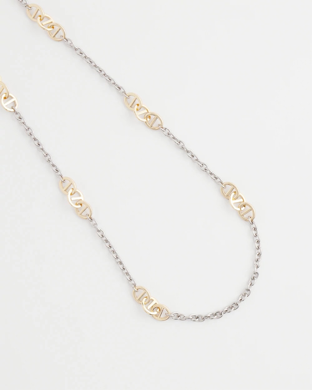 Chico's - Mixed Metal Link Long Necklace