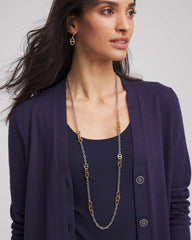 Chico's - Mixed Metal Link Long Necklace