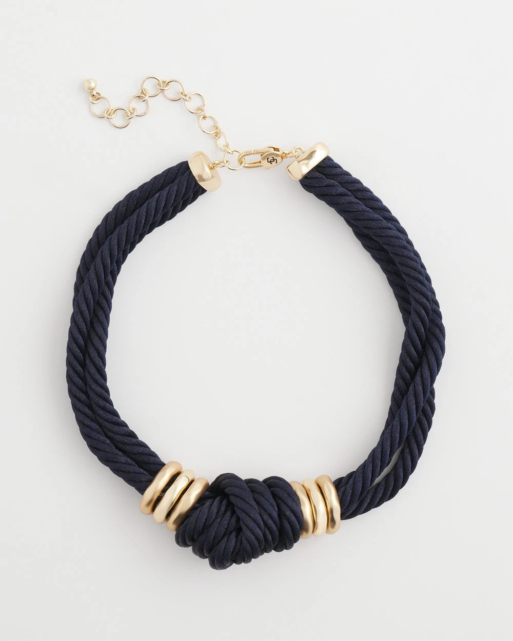 Chico's - Navy Knot Rope Necklace