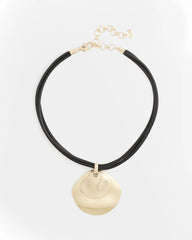 Chico's - Gold Pendant On Cord
