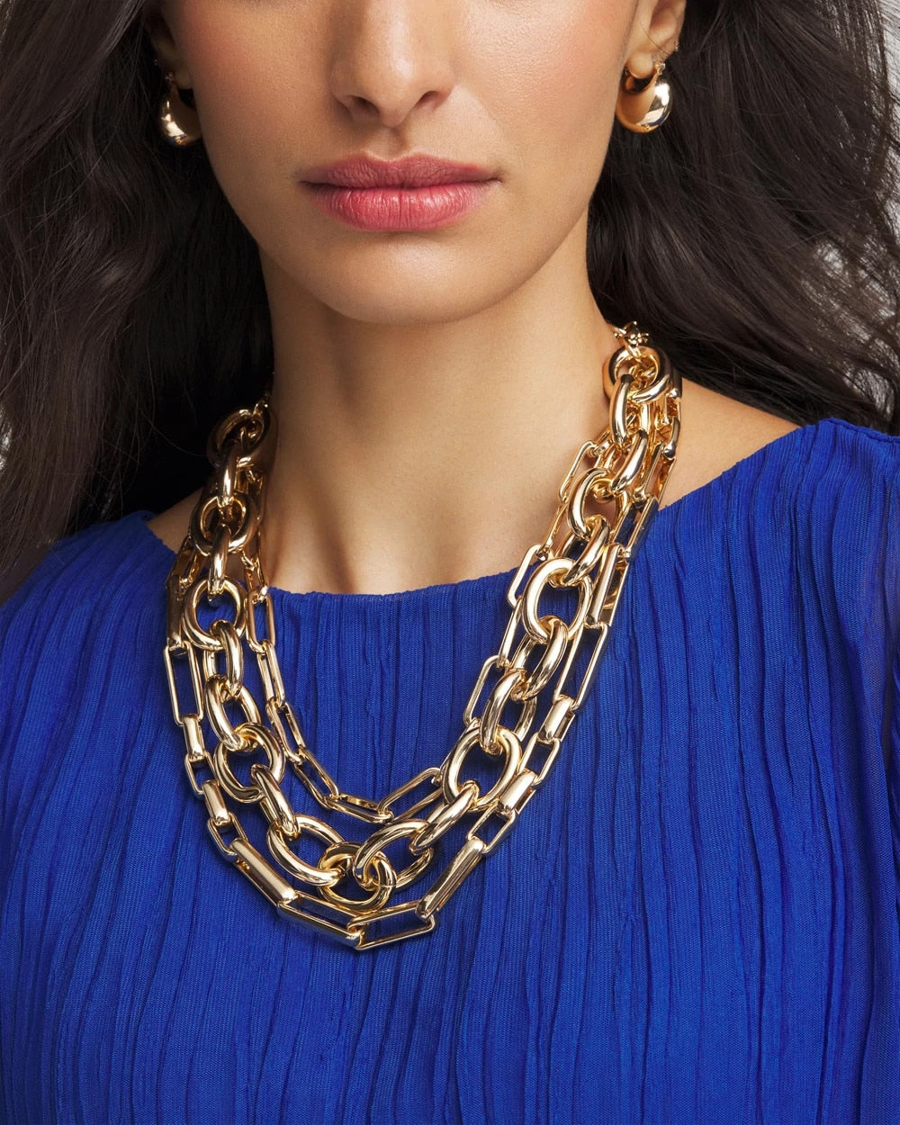 Chico's - Convertible Three-Strand Chain Necklace