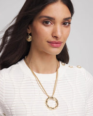 Chico's - Short Circle Pendant