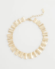 Chico's - Gold Wave Collar Necklace