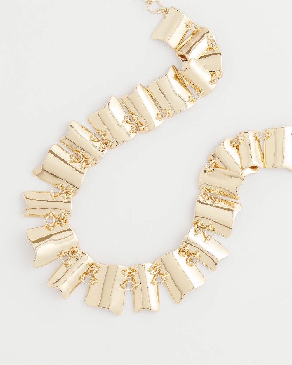 Chico's - Gold Wave Collar Necklace
