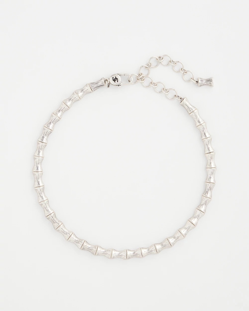Chico's - Silvertone Bamboo Collar Necklace