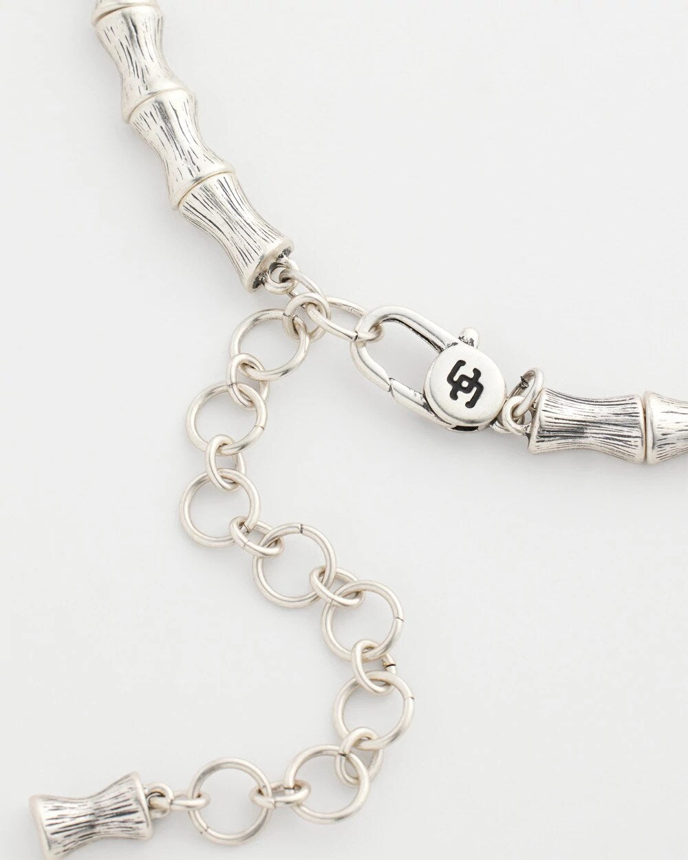 Chico's - Silvertone Bamboo Collar Necklace