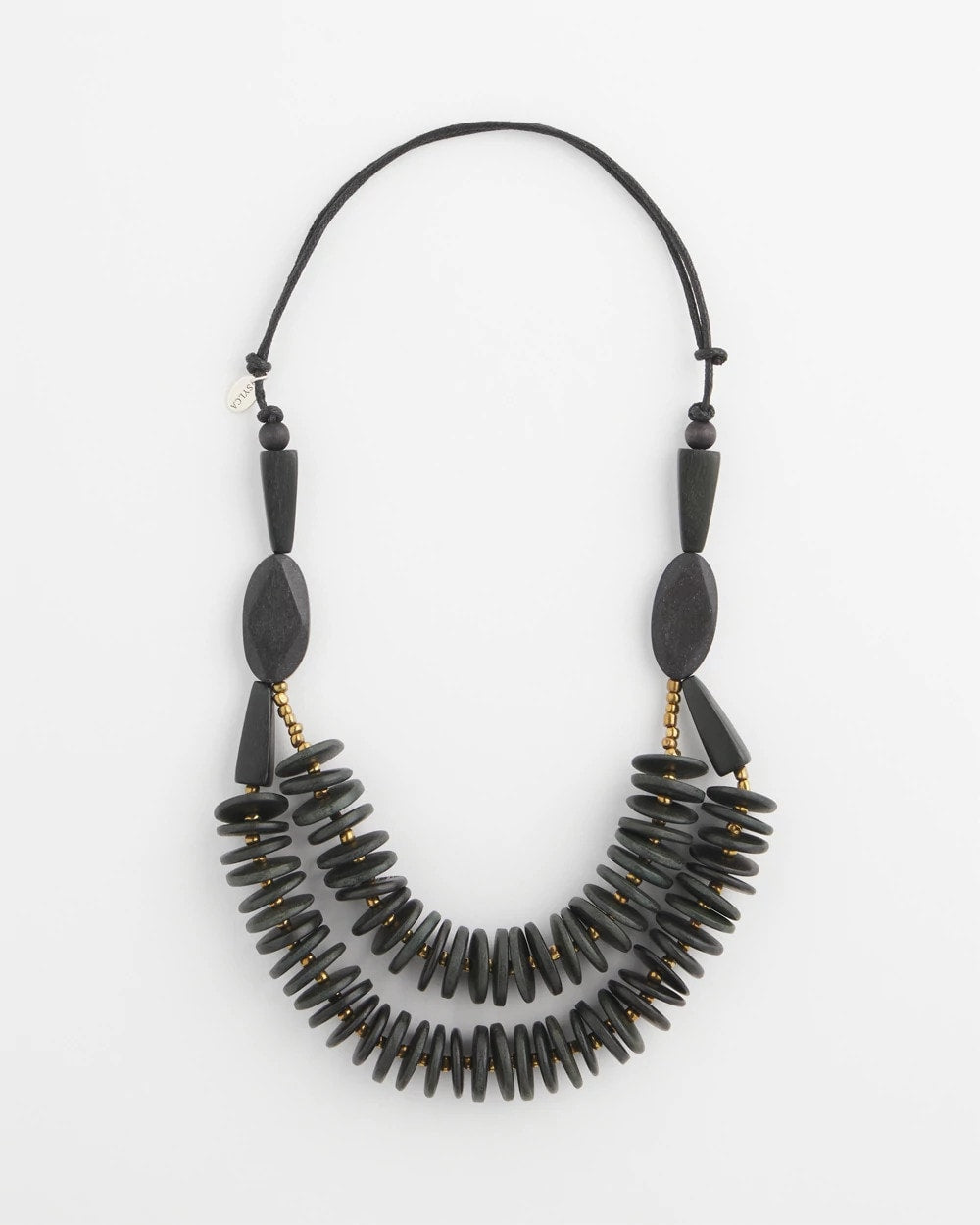 Chico's - SYLCA® x Chico's Black Disk Bead Statement Necklace