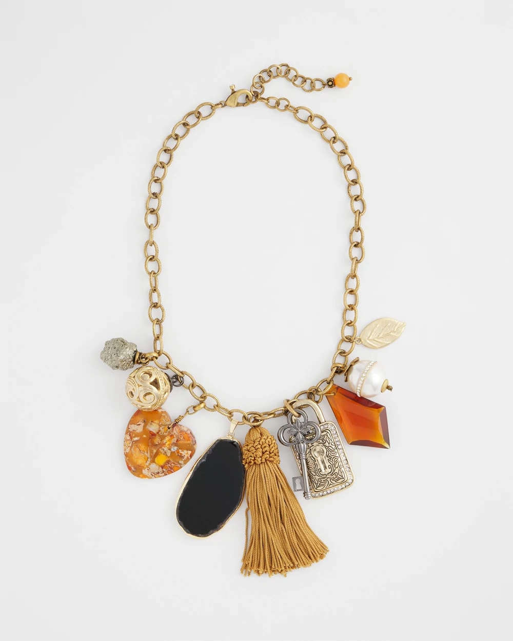 Chico's - Charm & Stone Short Necklace