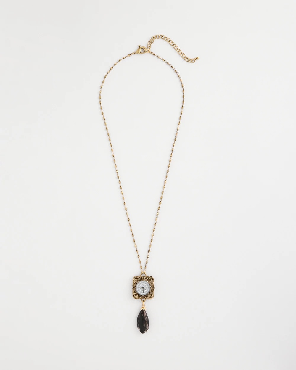 Chico's - Clock Pendant Necklace