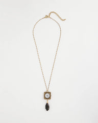 Chico's - Clock Pendant Necklace