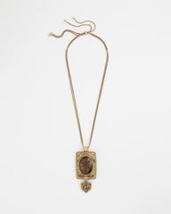Chico's - Adjustable Medallion Gem Pendant