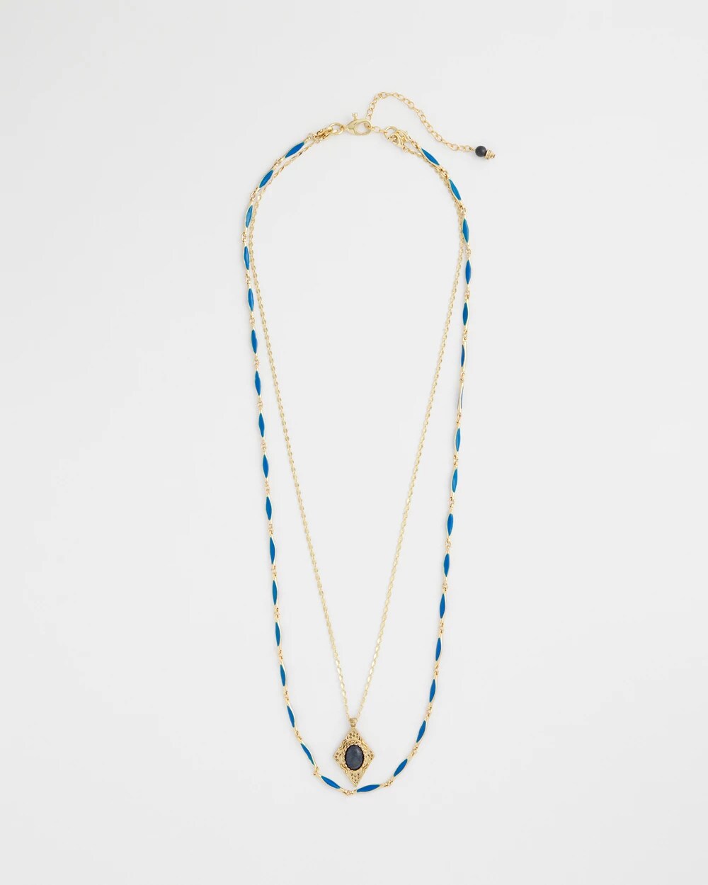 Chico's - Double-Strand Sodalite Pendant Necklace