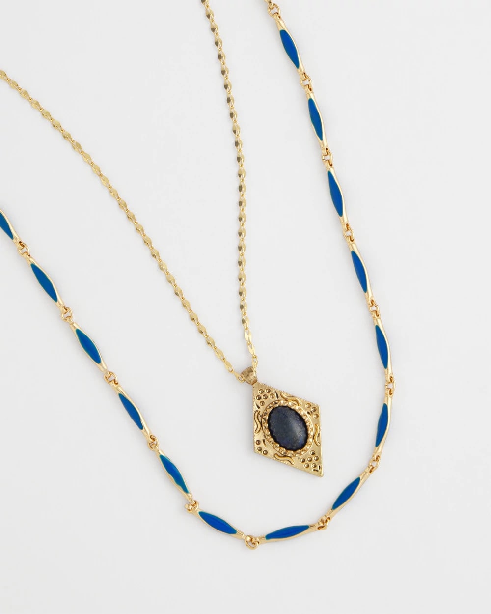 Chico's - Double-Strand Sodalite Pendant Necklace